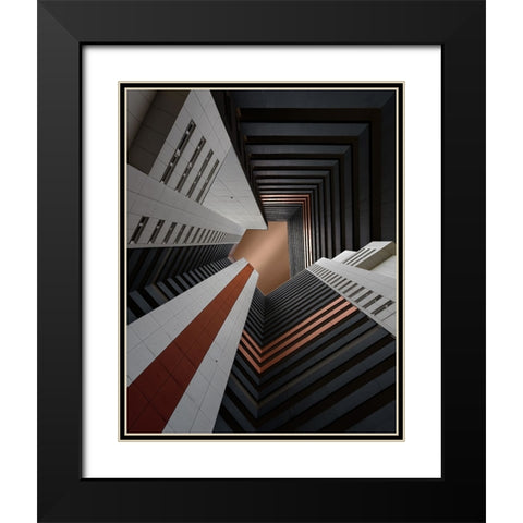 The Cave Black Modern Wood Framed Art Print with Double Matting by Buczkowski, Tomasz