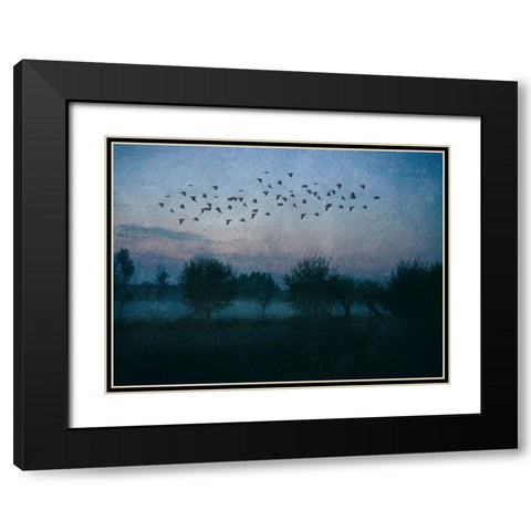 The Promise Black Modern Wood Framed Art Print with Double Matting by Landau, Ulrike