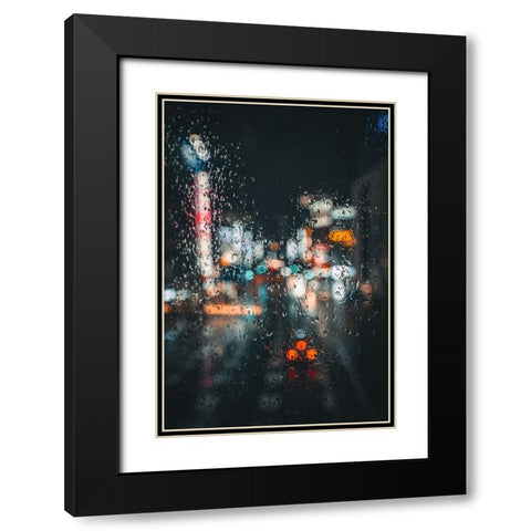 The world through glass Black Modern Wood Framed Art Print with Double Matting by Daichi, Murakyami