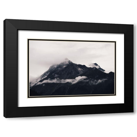 Namjagbarwa Black Modern Wood Framed Art Print with Double Matting by Haojunjie