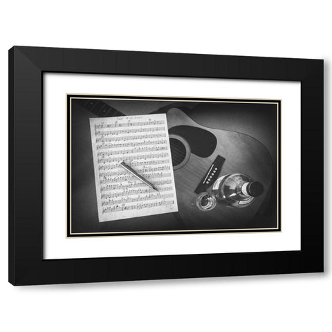 Just A Gigolo Black Modern Wood Framed Art Print with Double Matting by Schleicher-Schwarz, Roswitha