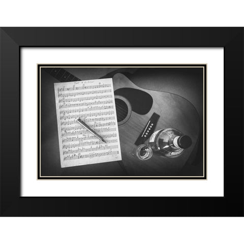 Just A Gigolo Black Modern Wood Framed Art Print with Double Matting by Schleicher-Schwarz, Roswitha