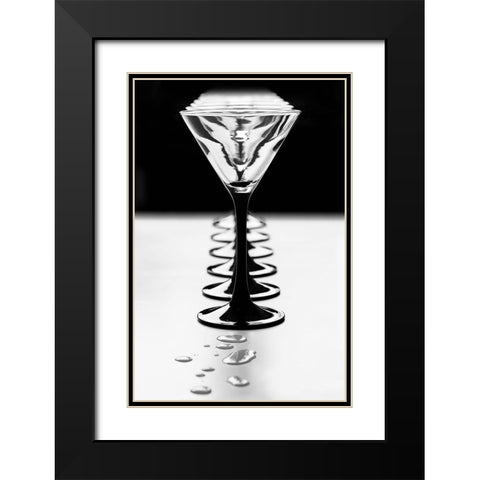 Goblets Black Modern Wood Framed Art Print with Double Matting by Toniolo, Giorgio