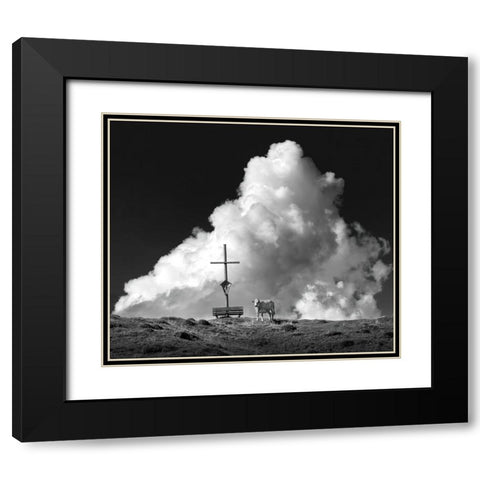 Enjoying The Views Black Modern Wood Framed Art Print with Double Matting by Winkler, Jens