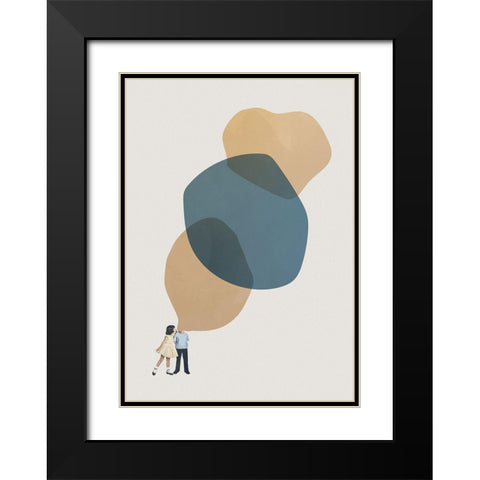 A thousand stories to tell you Black Modern Wood Framed Art Print with Double Matting by Leon, Maarten