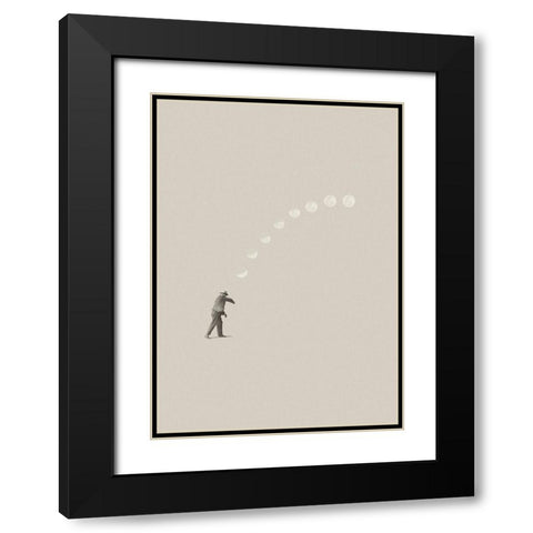 Lucky shot Black Modern Wood Framed Art Print with Double Matting by Leon, Maarten