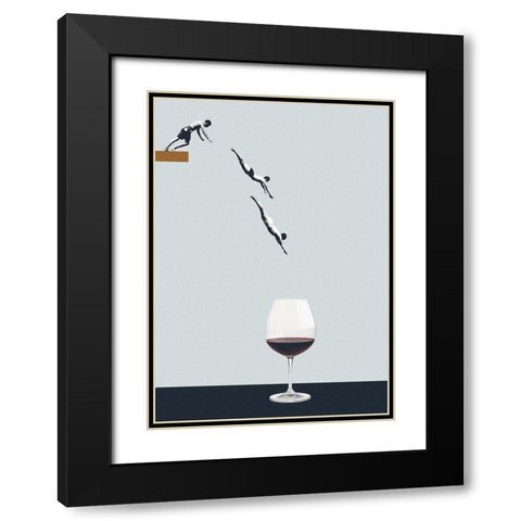 Your best friends forget you get old Black Modern Wood Framed Art Print with Double Matting by Leon, Maarten