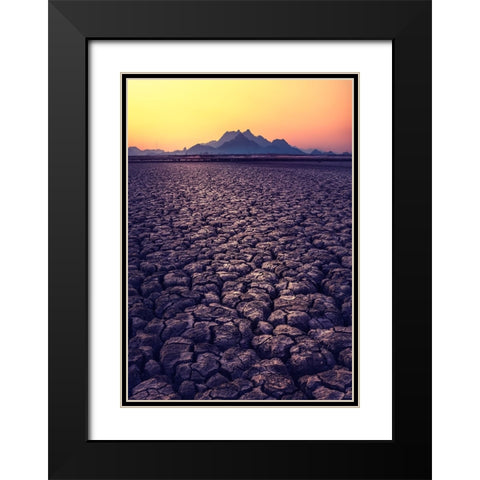 Thirst Black Modern Wood Framed Art Print with Double Matting by Seo, Tiger