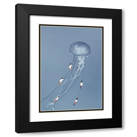 We came home smiling Black Modern Wood Framed Art Print with Double Matting by Leon, Maarten