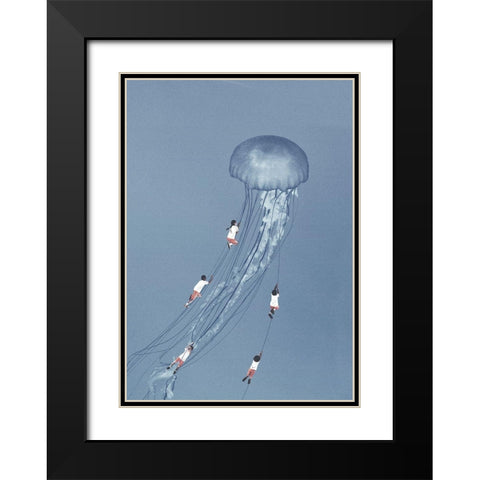 We came home smiling Black Modern Wood Framed Art Print with Double Matting by Leon, Maarten