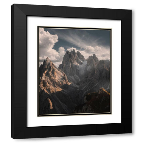 Are You There? Black Modern Wood Framed Art Print with Double Matting by De Franzoni, Thomas