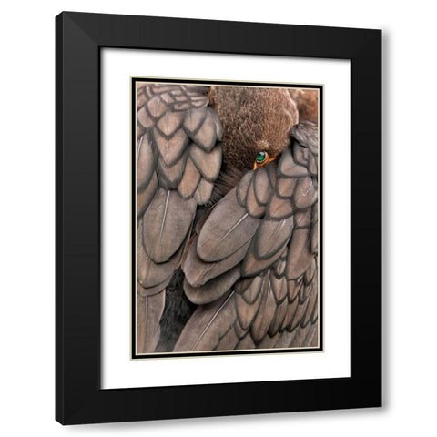 An Emerald With Diamonds Black Modern Wood Framed Art Print with Double Matting by Marques, Amy