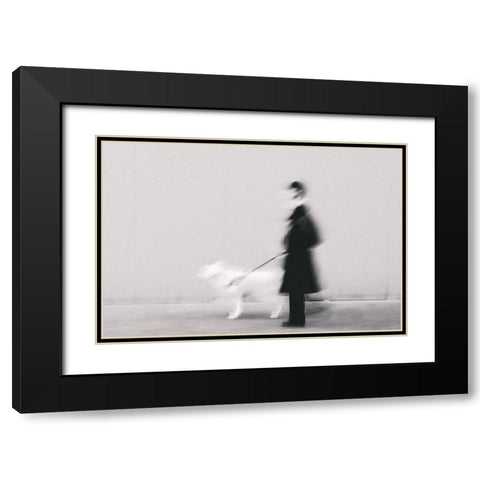 Black in too White Black Modern Wood Framed Art Print with Double Matting by Ruoli, Roberto