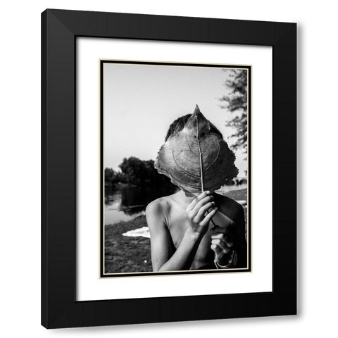 Wild And Free Black Modern Wood Framed Art Print with Double Matting by Zarco, Antonio