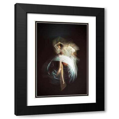 Let Your Chaos Explode Black Modern Wood Framed Art Print with Double Matting by Bolgov, Ruslan