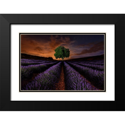 Untitled Black Modern Wood Framed Art Print with Double Matting by Vega Toledano, Cesar