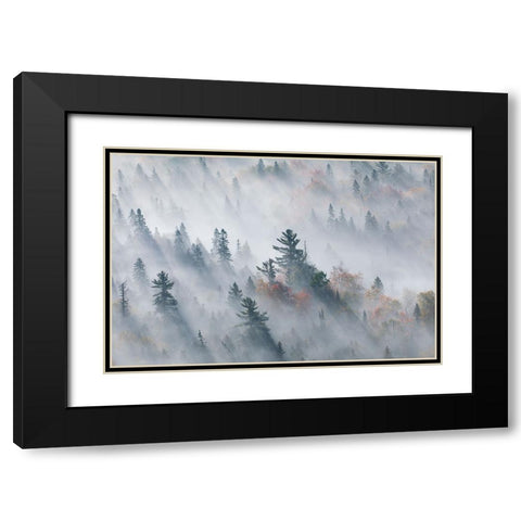 The Fog of Silence, The Fog of Illusion Black Modern Wood Framed Art Print with Double Matting by Zhao, Jennifer