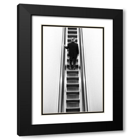 Calm Life Black Modern Wood Framed Art Print with Double Matting by Watanabe, Kentaro