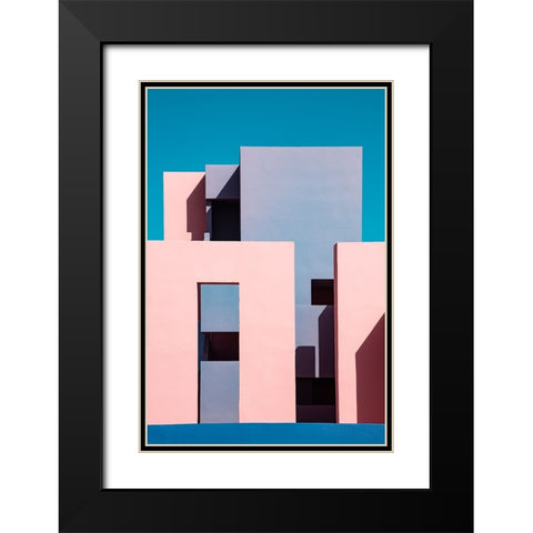 Muralla Roja #1 Black Modern Wood Framed Art Print with Double Matting by Wride, Linda