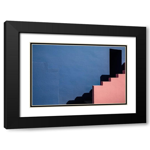 Muralla Roja #3 Black Modern Wood Framed Art Print with Double Matting by Wride, Linda