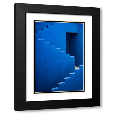 Muralla Roja #11 Black Modern Wood Framed Art Print with Double Matting by Wride, Linda