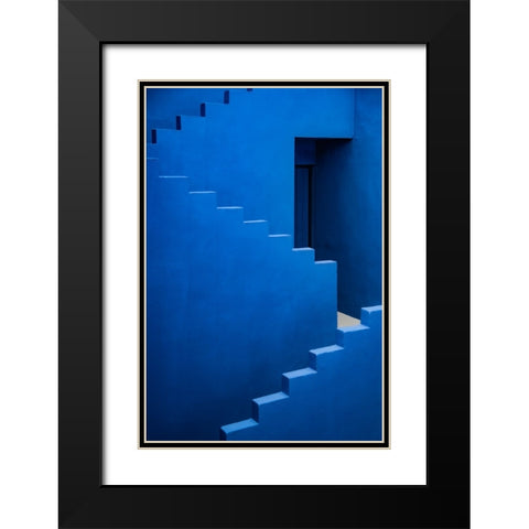 Muralla Roja #11 Black Modern Wood Framed Art Print with Double Matting by Wride, Linda