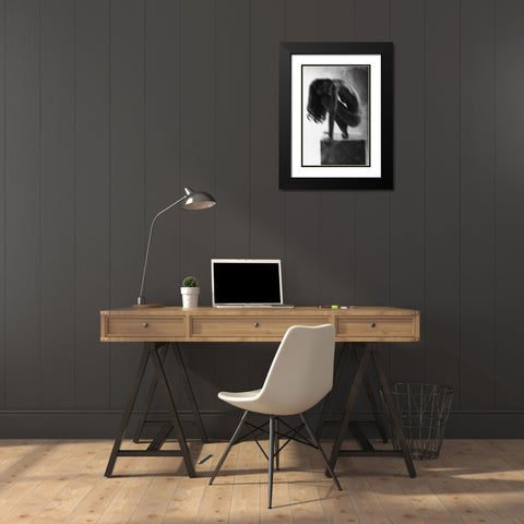 Model 0 Black Modern Wood Framed Art Print with Double Matting by Franchini, Roberto