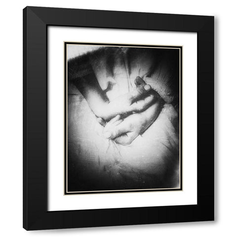 Like a story that never ends Black Modern Wood Framed Art Print with Double Matting by Margau, Delphine