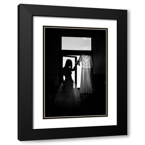 Fashion(Able) Black Modern Wood Framed Art Print with Double Matting by Bosogea-Tudor, Ileana