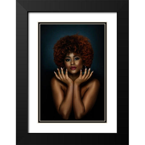 Untitled Black Modern Wood Framed Art Print with Double Matting by Pandya, Hardik