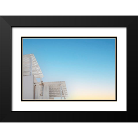 Sunshades Black Modern Wood Framed Art Print with Double Matting by Wride, Linda