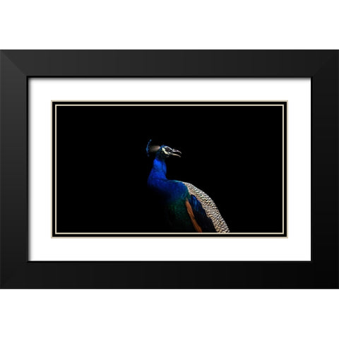 Flash of Colors Black Modern Wood Framed Art Print with Double Matting by Verma, Mayank