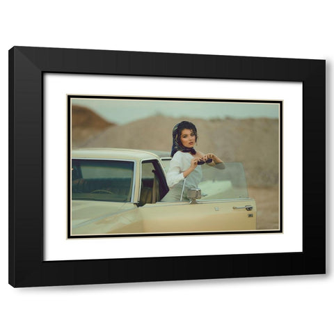 Old Time Black Modern Wood Framed Art Print with Double Matting by Fedur, Adalia