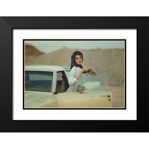 Old Time Black Modern Wood Framed Art Print with Double Matting by Fedur, Adalia