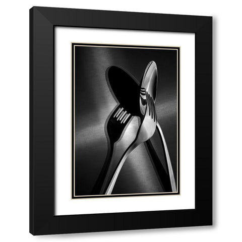 Intersection Black Modern Wood Framed Art Print with Double Matting by Sefer, Emel