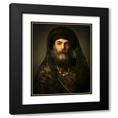 Mehdi mokhtari Black Modern Wood Framed Art Print with Double Matting by Mokhtari, Mehdi