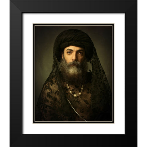 Mehdi mokhtari Black Modern Wood Framed Art Print with Double Matting by Mokhtari, Mehdi