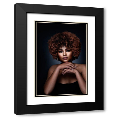 Untitled Black Modern Wood Framed Art Print with Double Matting by Pandya, Hardik