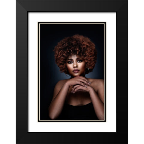 Untitled Black Modern Wood Framed Art Print with Double Matting by Pandya, Hardik