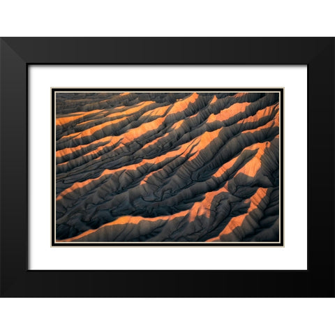 First light Black Modern Wood Framed Art Print with Double Matting by Macua, Gerald