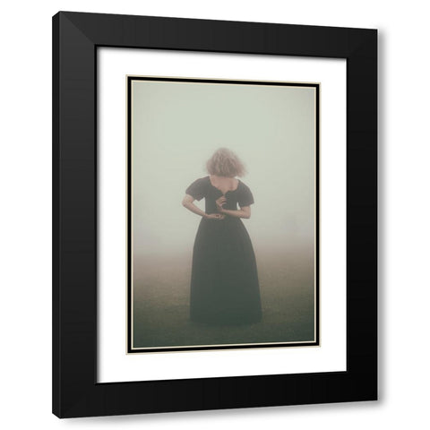 In the arms of fog Black Modern Wood Framed Art Print with Double Matting by Saeidinia, Afshin