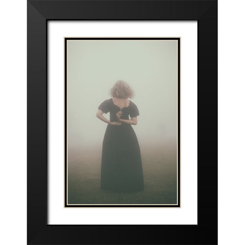 In the arms of fog Black Modern Wood Framed Art Print with Double Matting by Saeidinia, Afshin