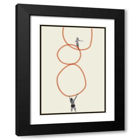 You make me feel everything Black Modern Wood Framed Art Print with Double Matting by Leon, Maarten