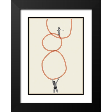 You make me feel everything Black Modern Wood Framed Art Print with Double Matting by Leon, Maarten