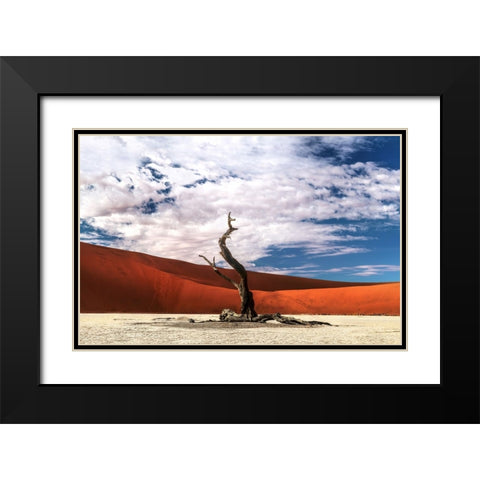 Last Stand Black Modern Wood Framed Art Print with Double Matting by Jin, Jie