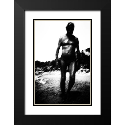 Apollo Rising Black Modern Wood Framed Art Print with Double Matting by Correia, Rui