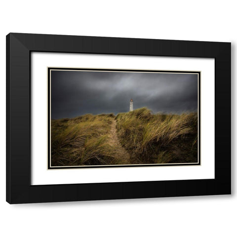 Lyngved Black Modern Wood Framed Art Print with Double Matting by Gustafson Pro, Clas