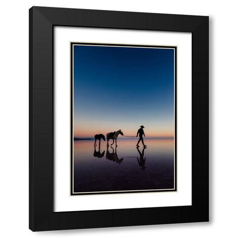 Untitled Black Modern Wood Framed Art Print with Double Matting by Emre Erol, M.