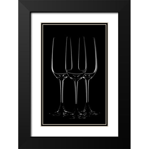 Reflection Art Black Modern Wood Framed Art Print with Double Matting by Dhuper, Sumit
