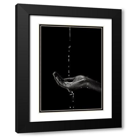 the suffering Black Modern Wood Framed Art Print with Double Matting by Allmaier, Michael